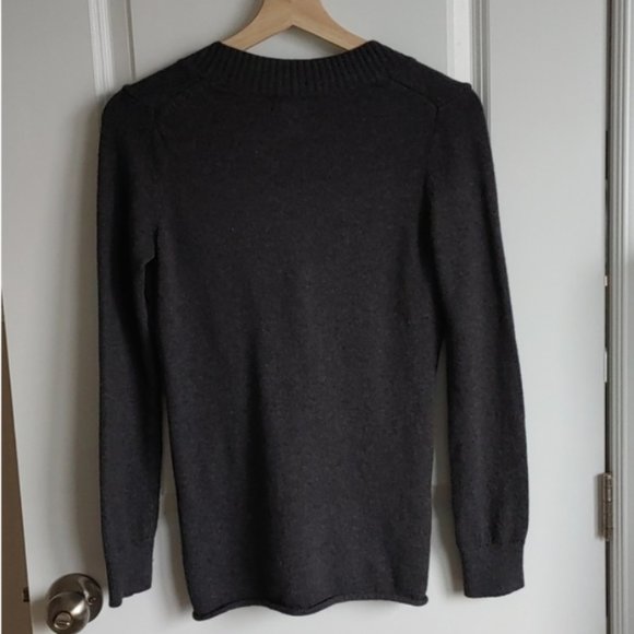 Land's End Grey Medium-Weight Sweater - Picture 3 of 8